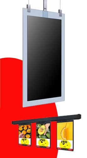 CEILING DUAL-SIDED SIGNAGE