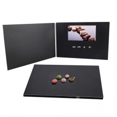 Custom 4.3 Inch LCD Video Brochure from China Factory | Black Digital Wedding & Business Card Digital Signage Display Marketing Advertise