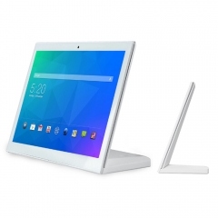 14" White L Shape Desktop Display Landscape LCD Capacitive Touch Android ODM Tablet PC for Meeting Room Hotel Restaurant Retail