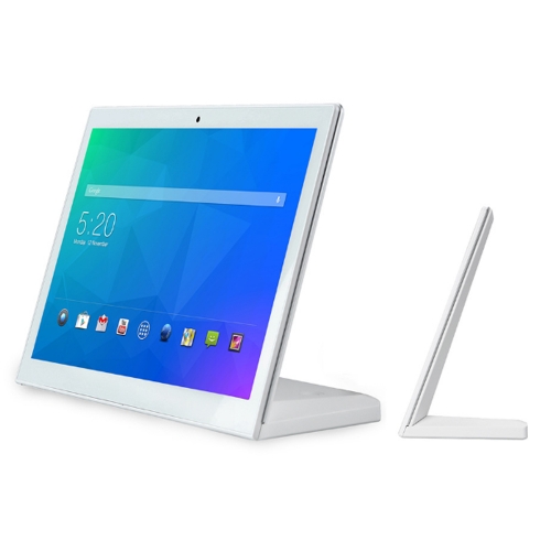 14" White L Shape Desktop Display Landscape LCD Capacitive Touch Android ODM Tablet PC for Meeting Room Hotel Restaurant Retail