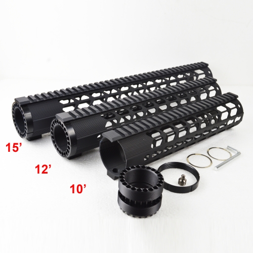 10/12/15 inch Ultra Lightweight Keymod Handguard Free Floating Mount Rail Fit .308 (AR10)