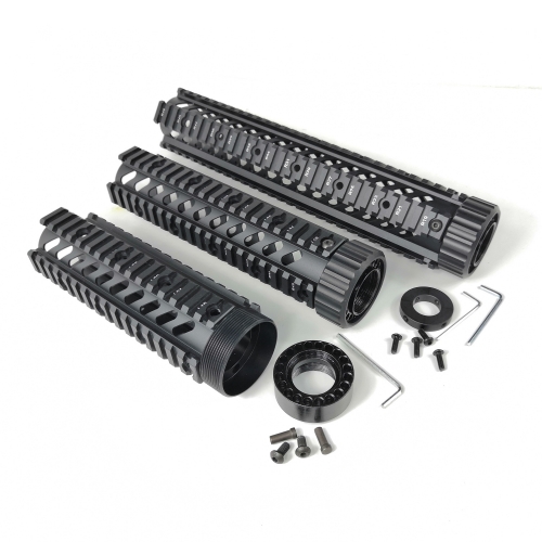 7.4/ 9 /12 Inch Quad Rail Free Float Handguard Picatinny Rail Mount System With End Cap For .223 M4 Spec