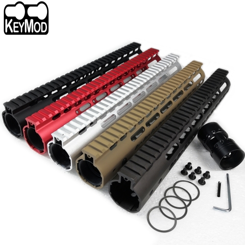 12 Inch Free Float Keymod Handguard With Monolithic Top Rail Fits .223/5.56 (AR15) Spec