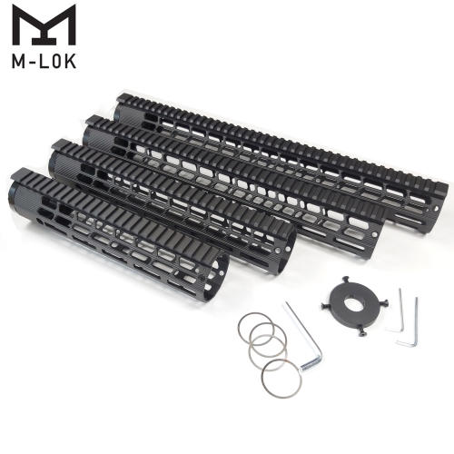 10,12,15,17 inch Ultra Lightweight M-LOK Free Floating Handguard with Monolithic Top Rail Fits AR10/ .308