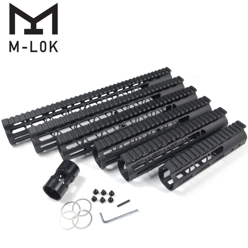 7,9,10,12,13.5,15 Inch Free float M-Lok Handguard Picatinny Rail Mount System Fits .223/5.56 (AR15) Black Color