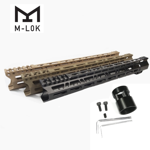 15 Inch Clamp Mount Type M-LOK Handguards Edge CNC Chamfering For AR15 (.223/5.56)