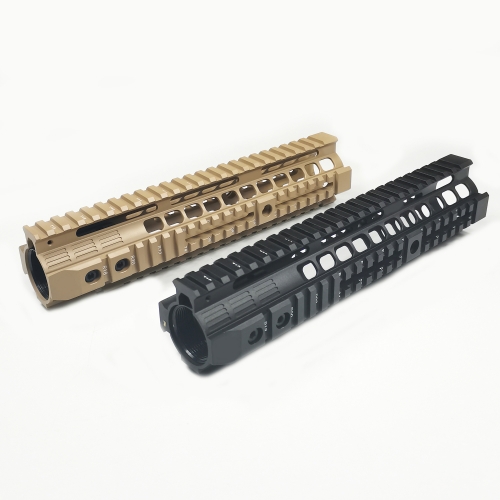 Aluminum Hard Coat Anodized GT Style 10 inch Handguard Rail System For AEG M4/M16