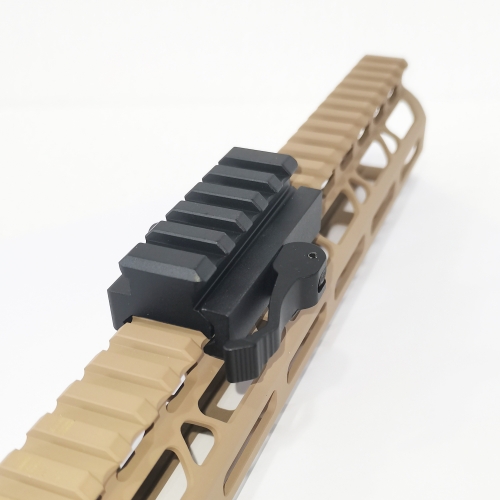 Adaptateur De Rail Picatinny 45° M-LOK Pour Montage D'Accessoires Tactiques - Compatible 20mm | Aluminium