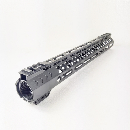 13.5 Inch Lightweight Clamp Mount Type M-LOK Handguards Edge CNC Chamfering For .223/5.56 Black color MRSC-13.5B