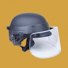 防弹面罩配头盔
