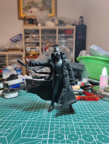 Sentinel/Ml Shadow Spider-Man Black dust coat 1:12