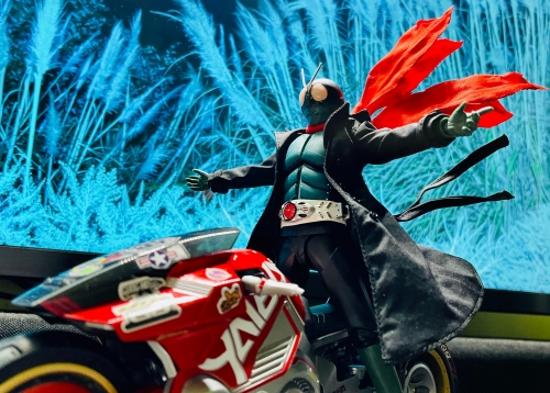 shf Kamen Riderr Black trench coat 1：12