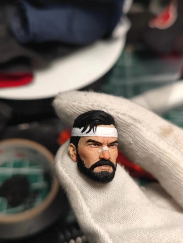 Mezco Turban and beard punisherr headsculpt 1:12