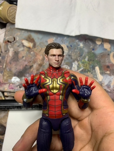 ML MEZCO SHF Spider-man Tom Holland (Real person)headsculpt 1/12