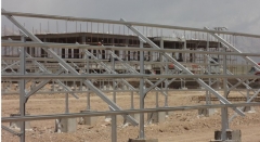 Photovoltaic stent profile rolling production line