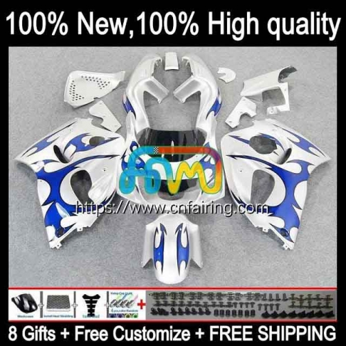 Body Kit For SUZUKI GSXR Blue flames 600 750 GSX-R750 GSXR600 SRAD GSXR-750 96 97 98 99 00 GSXR-600 GSXR750 1996 1997 1998 1999 2000 Fairing 1HM.7