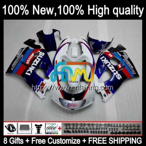 Body Kit For SUZUKI GSXR 600 750 GSX-R750 GSXR600 SRAD GSXR-750 96 97 98 99 00 GSXR-600 White blue GSXR750 1996 1997 1998 1999 2000 Fairing 1HM.57