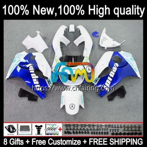 Body Kit For SUZUKI GSXR 600 750 GSX-R750 GSXR600 SRAD GSXR-750 96 97 98 White blue 99 00 GSXR-600 GSXR750 1996 1997 1998 1999 2000 Fairing 1HM.32