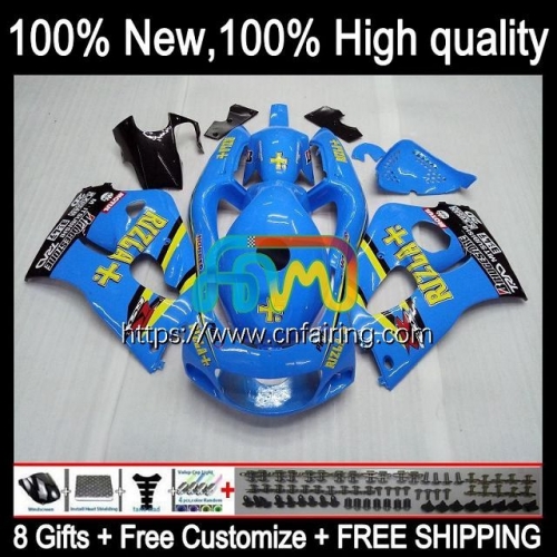 Body Kit For SUZUKI RIZLA Blue hot GSXR 600 750 GSX-R750 GSXR600 SRAD GSXR-750 96 97 98 99 00 GSXR-600 GSXR750 1996 1997 1998 1999 2000 Fairing 1HM.3