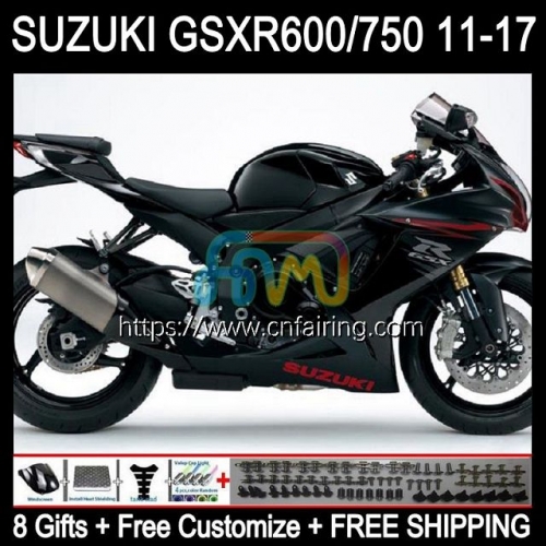 Injection Mold For SUZUKI GSXR 600 750 K11 2011 2012 2013 2014 2015 Gloss Black 2016 2017 GSXR600 GSXR750 GSXR-600 11 12 13 14 15 16 Fairing 40HM.101