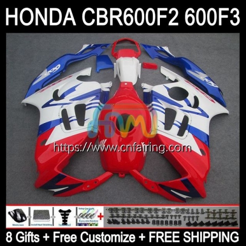 Injection Mold Body For HONDA CBR600F3 CBR600 F3 CBR 600 F3 FS CC CBR 600F3 95 Red blue hot 96 97 98 CBR600FS 1995 1996 1997 1998 OEM Fairing 34HM.83