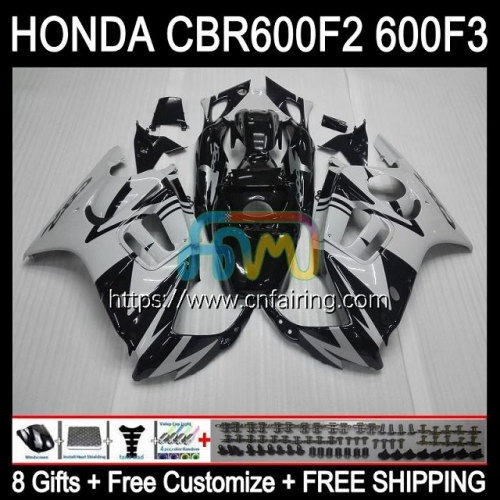OEM Body For HONDA CBR600F2 CBR600 F2 1991 1992 1993 1994 CBR 600 Black Grey F2 FS CC Bodywork CBR600FS CBR 600F2 91 92 93 94 Full Fairing 33HM.175