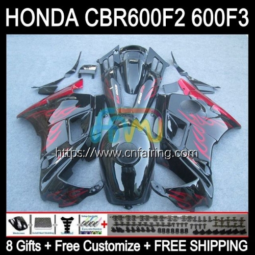 Injection Mold Body For HONDA CBR600F3 CBR600 F3 CBR 600 F3 FS CC CBR 600F3 95 96 Red Flames 97 98 CBR600FS 1995 1996 1997 1998 OEM Fairing 34HM.80