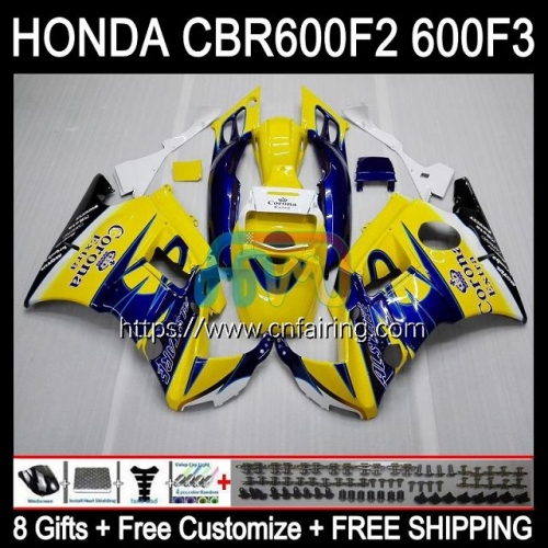 OEM Body For HONDA CBR600F2 CBR600 F2 1991 1992 1993 1994 CBR 600 F2 Blue CORONA FS CC Bodywork CBR600FS CBR 600F2 91 92 93 94 Full Fairing 33HM.167