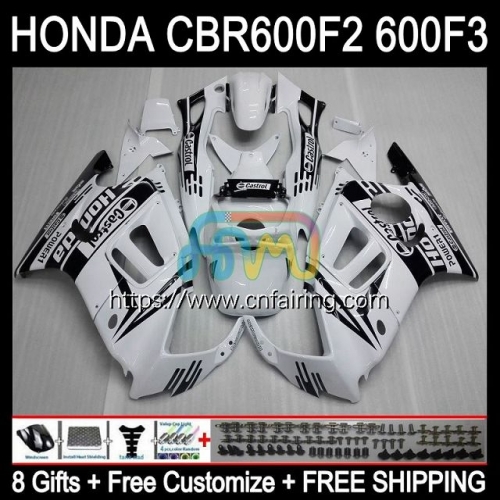 OEM Body For HONDA CBR600F2 CBR600 F2 1991 1992 Castrol Black 1993 1994 CBR 600 F2 FS CC Bodywork CBR600FS CBR 600F2 91 92 93 94 Full Fairing 33HM.193