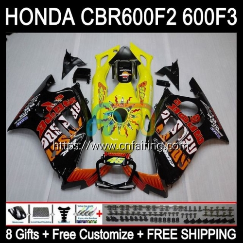 OEM Body For HONDA CBR600F2 CBR600 F2 1991 1992 Repsol Orange 1993 1994 CBR 600 F2 FS CC Bodywork CBR600FS CBR 600F2 91 92 93 94 Full Fairing 33HM.173