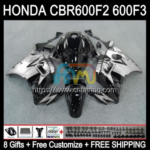 Injection Mold Body For HONDA CBR600F3 CBR600 F3 CBR 600 F3 FS CC CBR 600F3 95 96 97 98 CBR600FS 1995 Silvery Black 1996 1997 1998 OEM Fairing 34HM.22