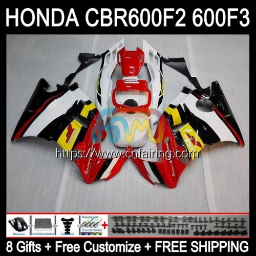 OEM Body For HONDA CBR600F2 CBR600 F2 1991 1992 1993 1994 CBR 600 F2 FS CC Bodywork CBR600FS CBR 600F2 91 92 93 94 Full Fairing 33HM.165 White red