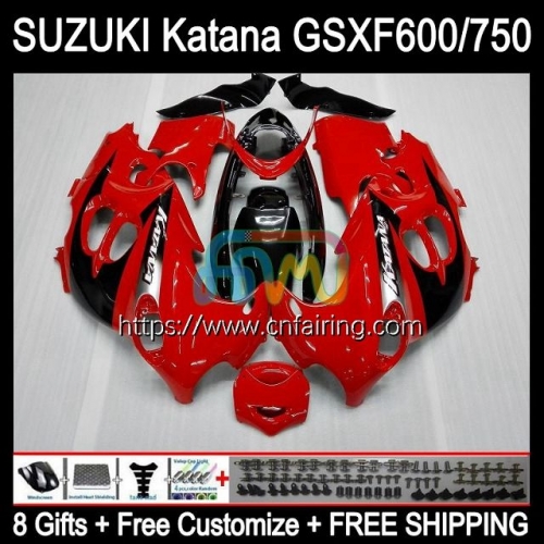 Body Kit For SUZUKI KATANA GSXF600 Factory Red GSX750F GSXF 600 750 1998 1999 2000 2001 2002 GSXF750 GSX600F GSXF-750 98 99 00 01 02 Fairing 30HM.58