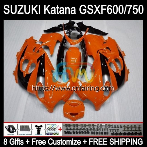 Body Kit For SUZUKI KATANA GSXF600 GSX750F GSXF 600 750 1998 1999 2000 2001 2002 GSXF750 GSX600F GSXF-750 98 99 Gloss Orange 00 01 02 Fairing 30HM.78