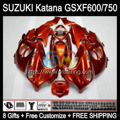 Body Kit For SUZUKI KATANA GSX750F GSXF600 GSXF-750 GSXF 600 750 GSX600F 03 04 05 06 ALL Orange 07 GSXF750 2003 2004 2005 2006 2007 Fairing 31HM.48