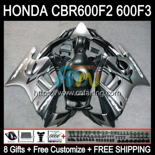 Injection Mold OEM For HONDA CBR 600 F3 FS CC CBR600F3 1995 1996 Flat Silvery 1997 1998 Body CBR 600F3 CBR600FS CBR600 F3 95 96 97 98 Fairing 34HM.192