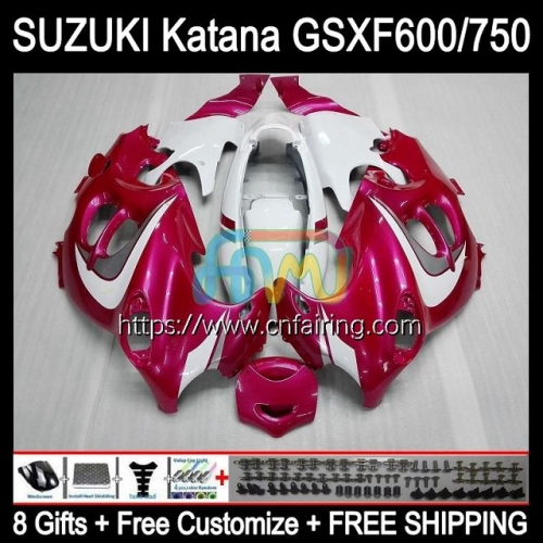 Body Kit For SUZUKI KATANA GSXF 600 750 GSX600F Glossy Rose GSXF750 GSXF-600 GSX750F 98 99 00 01 02 GSXF600 1998 1999 2000 2001 2002 Fairing 30HM.47