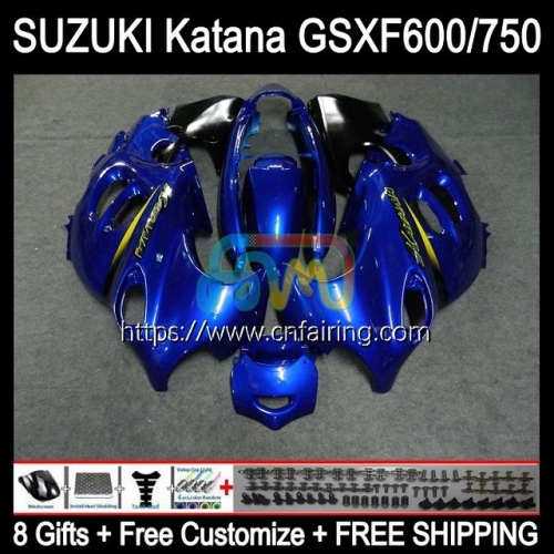 Body Kit For SUZUKI KATANA GSX750F GSXF600 Factory Blue GSXF-750 GSXF 600 750 GSX600F 03 04 05 06 07 GSXF750 2003 2004 2005 2006 2007 Fairing 31HM.10