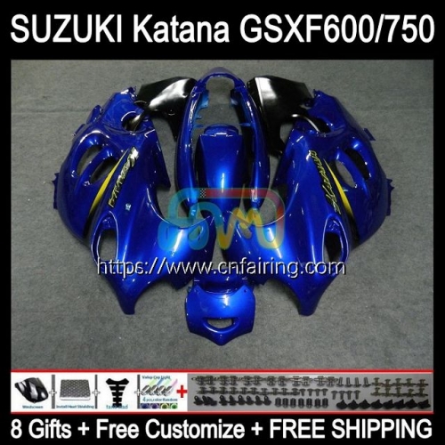 Body Kit For SUZUKI KATANA GSXF 600 750 GSX600F GSXF750 Factory Blue GSXF-600 GSX750F 98 99 00 01 02 GSXF600 1998 1999 2000 2001 2002 Fairing 30HM.10