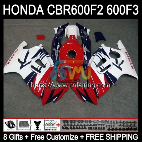 Injection Mold Body For HONDA CBR600F3 CBR600 F3 CBR 600 F3 FS CC CBR 600F3 95 96 97 98 CBR600FS 1995 1996 1997 1998 blue red hot OEM Fairing 34HM.122