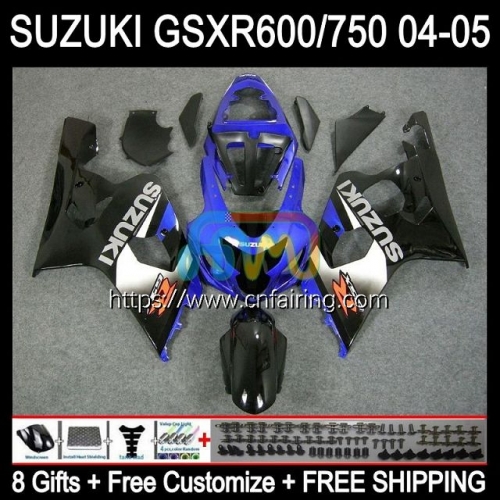 Injection Mold For SUZUKI GSXR600 GSXR-750 GSX-R600 K4 GSXR 600 750 CC 2004 2005 GSXR-600 GSXR750 600CC 750CC 04 05 Blue black OEM Fairing 35HM.78