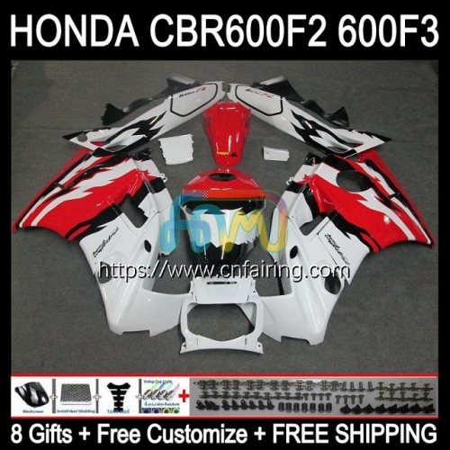 Injection Mold Body For HONDA CBR600F3 CBR600 F3 CBR White red hot 600 F3 FS CC CBR 600F3 95 96 97 98 CBR600FS 1995 1996 1997 1998 OEM Fairing 34HM.88