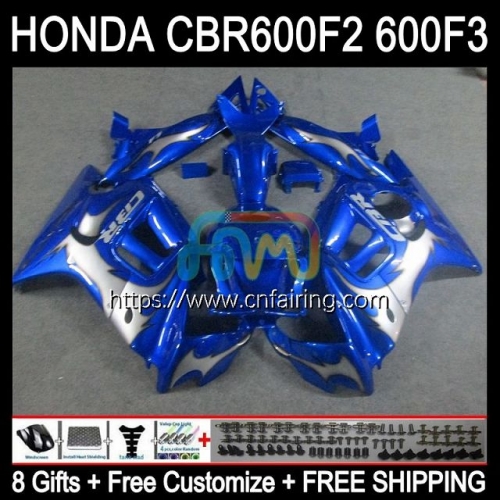 Injection Mold Body For HONDA CBR600F3 CBR600 F3 CBR 600 F3 FS CC CBR 600F3 95 96 97 98 White flames CBR600FS 1995 1996 1997 1998 OEM Fairing 34HM.94