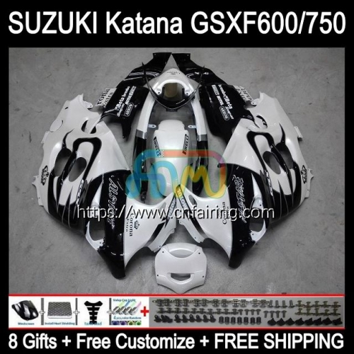 Body Kit For SUZUKI KATANA GSXF600 White CORONA GSX750F GSXF 600 750 1998 1999 2000 2001 2002 GSXF750 GSX600F GSXF-750 98 99 00 01 02 Fairing 30HM.70
