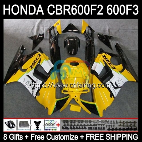 Injection Mold Body For HONDA CBR600F3 CBR600 F3 CBR 600 F3 Yellow black FS CC CBR 600F3 95 96 97 98 CBR600FS 1995 1996 1997 1998 OEM Fairing 34HM.91