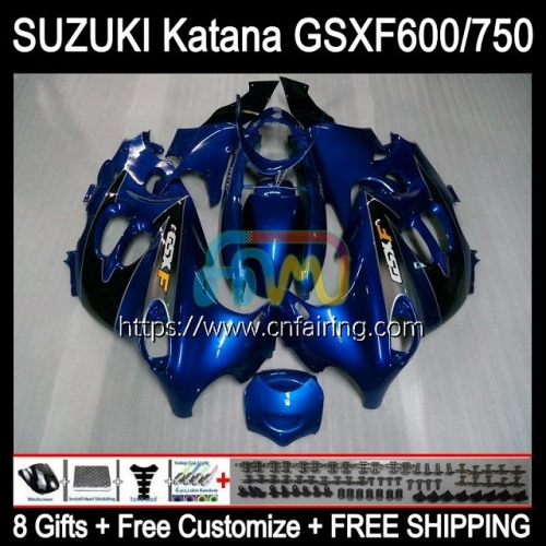 Body Kit For SUZUKI KATANA GSX750F GSXF600 GSXF-750 GSXF Glossy Blue 600 750 GSX600F 03 04 05 06 07 GSXF750 2003 2004 2005 2006 2007 Fairing 31HM.38