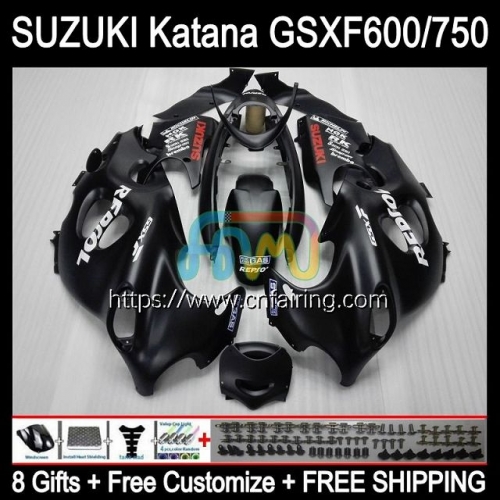 Body Kit For SUZUKI KATANA GSXF600 GSX750F GSXF Matte Black 600 750 1998 1999 2000 2001 2002 GSXF750 GSX600F GSXF-750 98 99 00 01 02 Fairing 30HM.72
