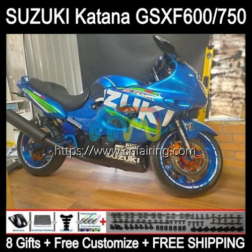 Body Kit For SUZUKI KATANA GSX750F GSXF600 GSXF-750 GSXF 600 750 GSX600F 03 04 05 06 07 GSXF750 2003 2004 2005 2006 2007 Fairing Stock Blue 31HM.0