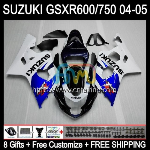 Injection Mold For SUZUKI GSX-R750 K4 Stock Blue GSXR600 GSXR-750 GSXR 600 750 CC 600CC 750CC 04 05 GSXR-600 GSXR750 2004 2005 OEM Fairings 35HM.47