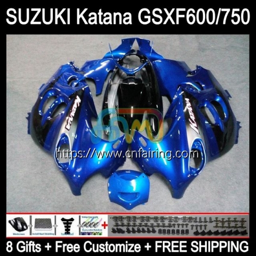Body Kit For SUZUKI KATANA GSXF 600 750 GSX600F GSXF750 GSXF-600 GSX750F 98 99 00 Stock Blue 01 02 GSXF600 1998 1999 2000 2001 2002 Fairing 30HM.31